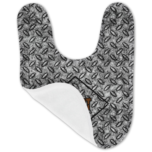 Diamond Plate Baby Bib - AFT folded