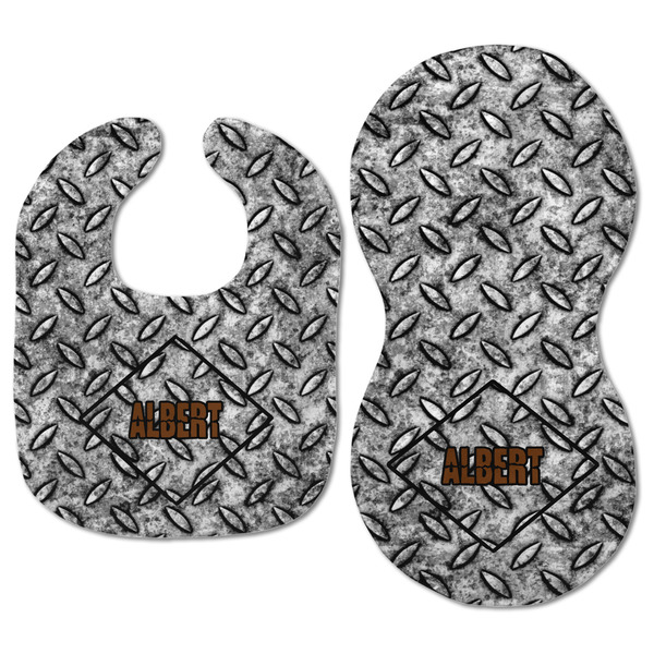 Diamond Plate Baby Bib & Burp Set - Approval (new bib & burp)
