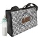 Diamond Plate Baby Diaper Bag with Baby Bottle