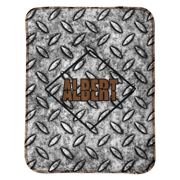 Diamond Plate Baby Sherpa Blanket - Flat