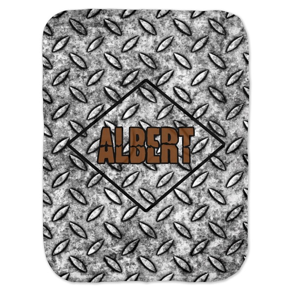 Custom Diamond Plate Baby Swaddling Blanket (Personalized)