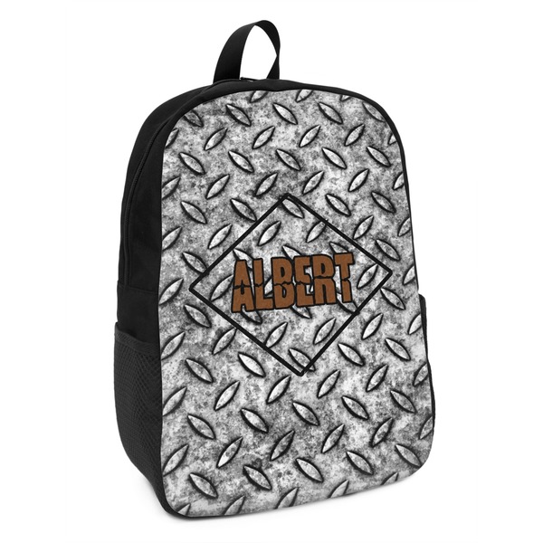 Custom Diamond Plate Kids Backpack (Personalized)