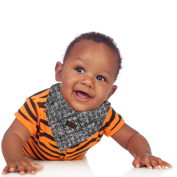 Diamond Plate Bandana Bib - (Lifestyle 1 boy)