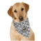 Diamond Plate Dog Bandana Scarf w/ Name or Text