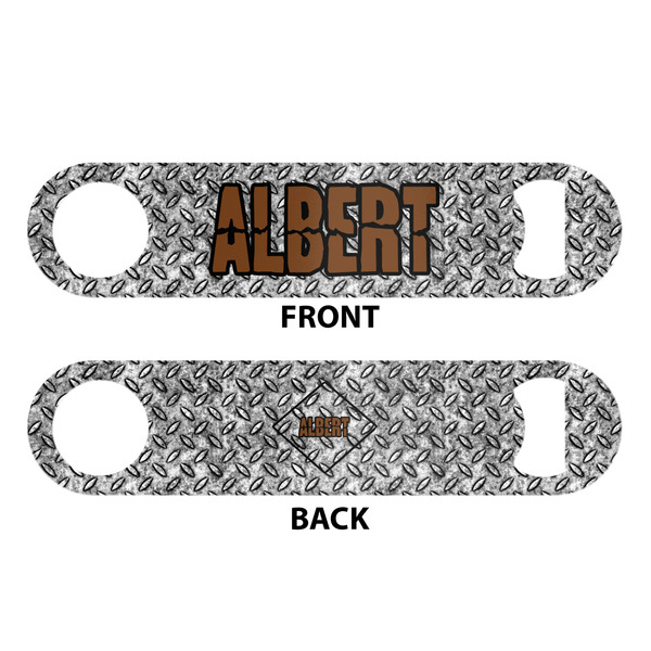 Diamond Plate Bar Bottle Opener - White - Approval