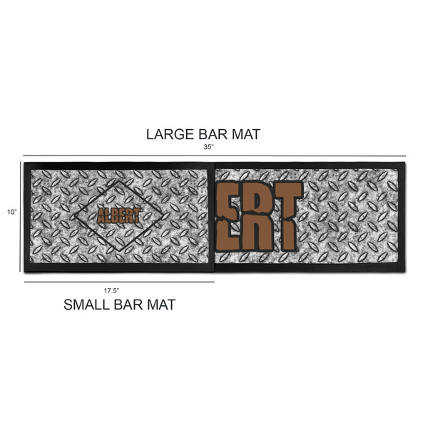 Diamond Plate Bar Mats - Sizing Chart