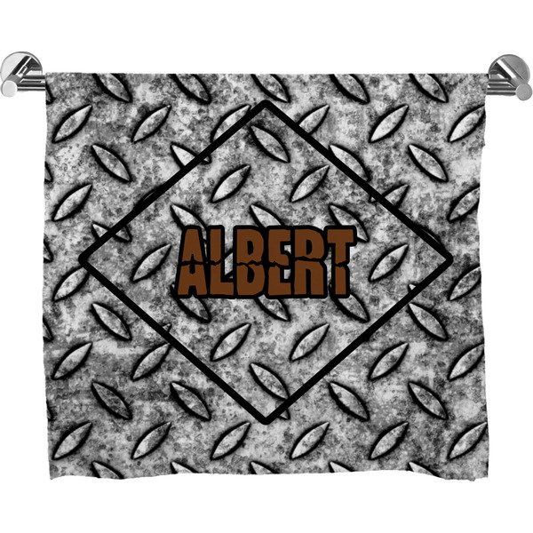 Custom Diamond Plate Bath Towel (Personalized)