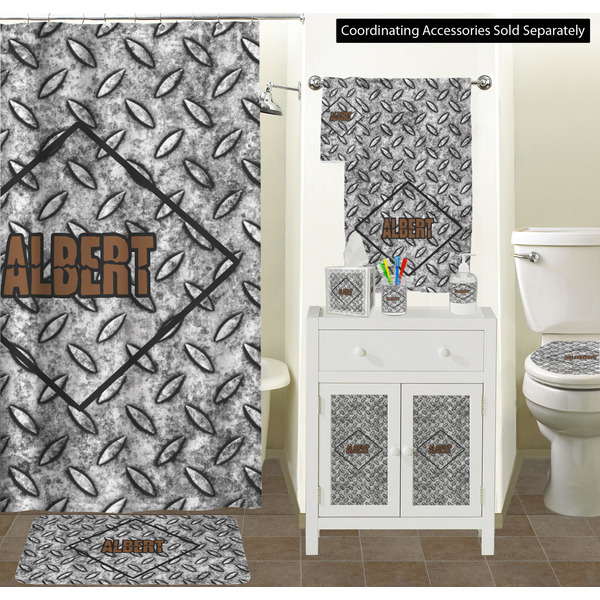 Diamond Plate Bathroom Scene