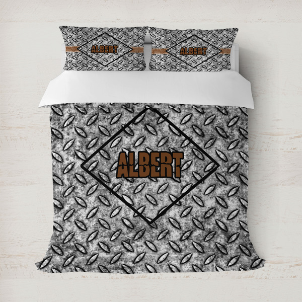 Custom Diamond Plate Duvet Cover (Personalized)