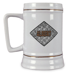 Diamond Plate Beer Stein (Personalized)