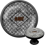 Diamond Plate Cabinet Knob (Black) (Personalized)