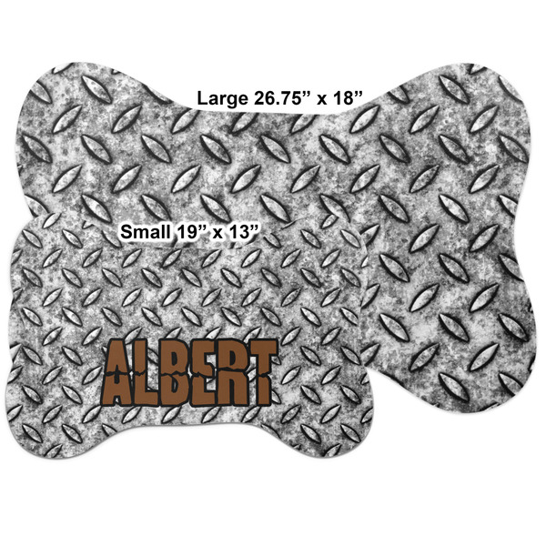 Diamond Plate Bone Shaped Mat Comparison