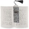 Diamond Plate Bookmark with tassel - In book