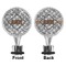 Diamond Plate Bottle Stopper - Front and Back