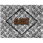 Diamond Plate Woven Fabric Placemat - Twill w/ Name or Text