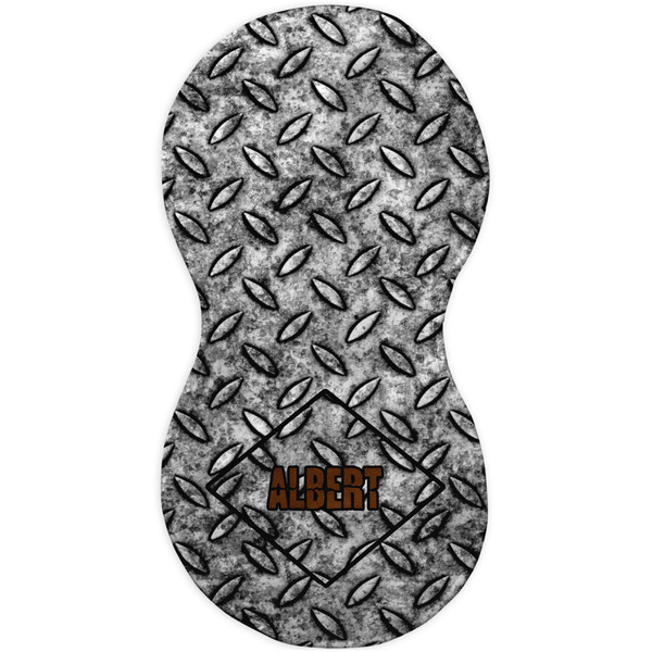 Diamond Plate Burp Peanut Shaped Flat