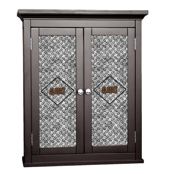 Custom Diamond Plate Cabinet Decal - Large (Personalized)