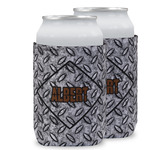 Diamond Plate Can Cooler (12 oz) w/ Name or Text