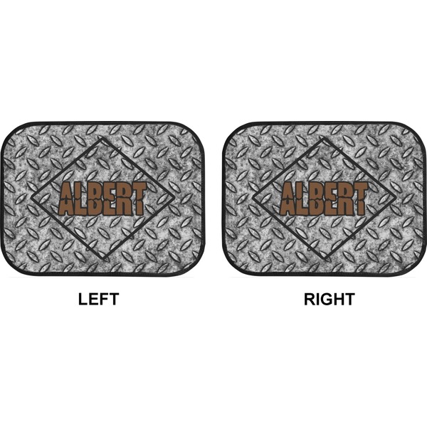 Diamond Plate Car Floor Mats (Back Seat) (Approval)