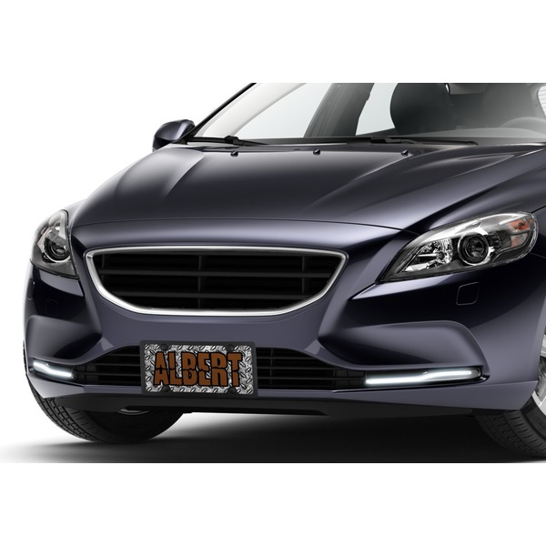Diamond Plate Car License Plate Lifestyle