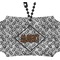 Diamond Plate Rear View Mirror Ornament (Personalized)