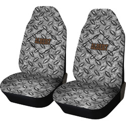 Diamond Plate Car Seat Covers (Set of Two) (Personalized)