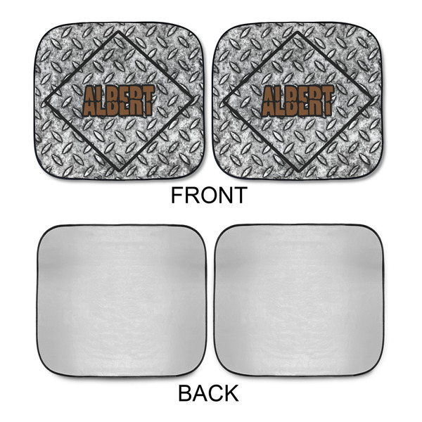 Diamond Plate Car Sun Shades - APPROVAL