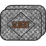 Diamond Plate Car Floor Mats (Back Seat) (Personalized)