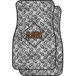 Diamond Plate Car Floor Mats (Front Seat) (Personalized)