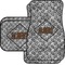Diamond Plate Car Floor Mats Set - 2 Front & 2 Back (Personalized)