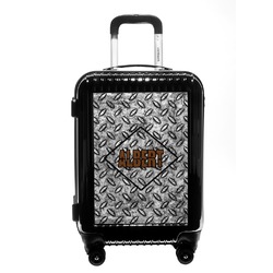 Diamond Plate Carry On Hard Shell Suitcase (Personalized)