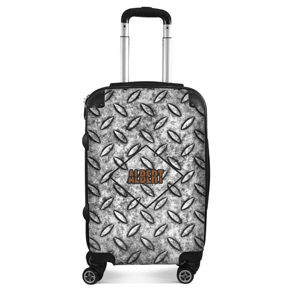 Custom Diamond Plate Suitcase - 20" Carry On (Personalized)