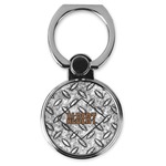 Diamond Plate Cell Phone Ring Stand & Holder (Personalized)