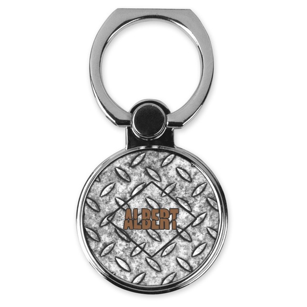 Custom Diamond Plate Cell Phone Ring Stand & Holder (Personalized)