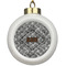 Diamond Plate Ceramic Ball Ornament (Personalized)