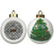 Diamond Plate Ceramic Christmas Ornament - X-Mas Tree (APPROVAL)