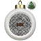Diamond Plate Ceramic Ball Ornament - Christmas Tree (Personalized)