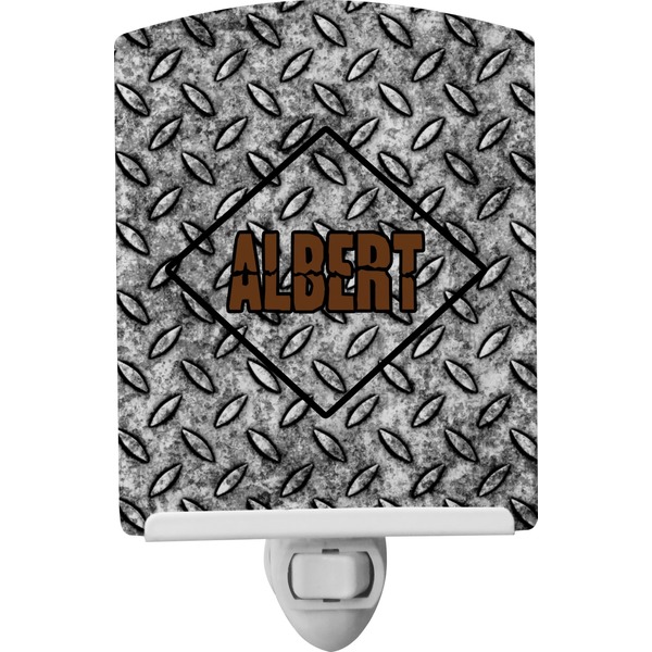 Custom Diamond Plate Ceramic Night Light (Personalized)