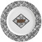 Diamond Plate Ceramic Dinner Plates (Set of 4) (Personalized)