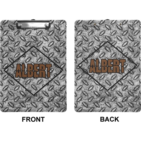 Diamond Plate Clipboard (Letter) (Front + Back)
