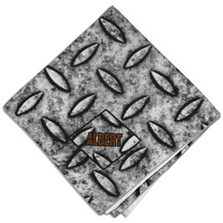 Diamond Plate Cloth Dinner Napkin - Single w/ Name or Text