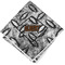 Diamond Plate Cloth Cocktail Napkin - Single w/ Name or Text
