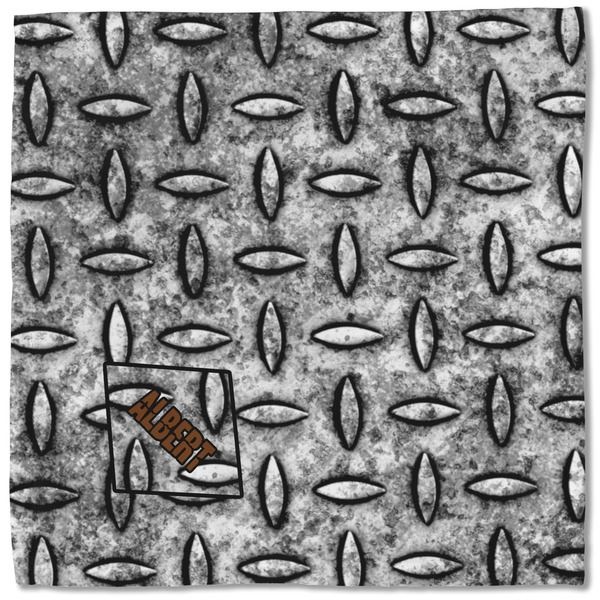 Diamond Plate Cloth Napkins - Personalized Lunch (Single Full Open)