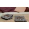 Diamond Plate Coaster Rubber Back - On Coffee Table