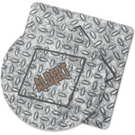 Diamond Plate Rubber Backed Coaster (Personalized)