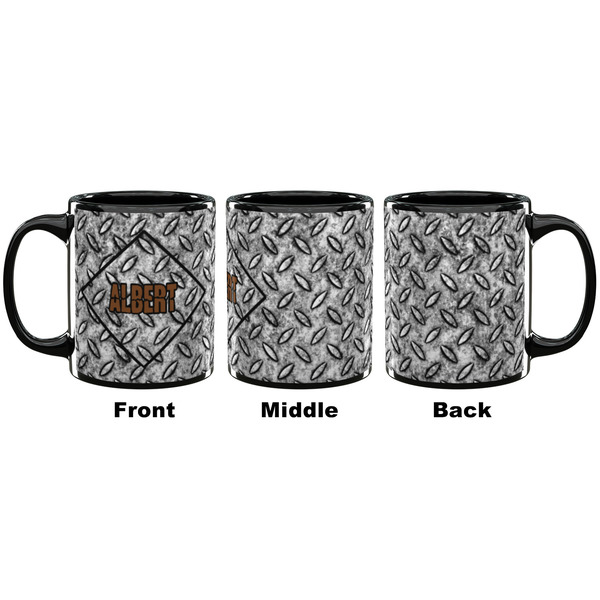 Diamond Plate Coffee Mug - 11 oz - Black APPROVAL