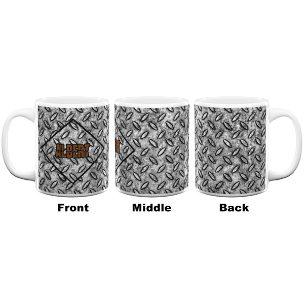 Diamond Plate Coffee Mug - 11 oz - White APPROVAL
