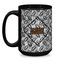 Diamond Plate Coffee Mug - 15 oz - Black