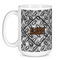 Diamond Plate Coffee Mug - 15 oz - White