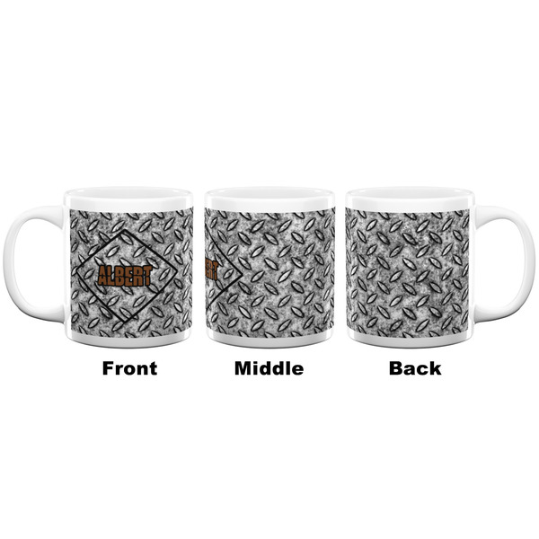 Diamond Plate Coffee Mug - 20 oz - White APPROVAL